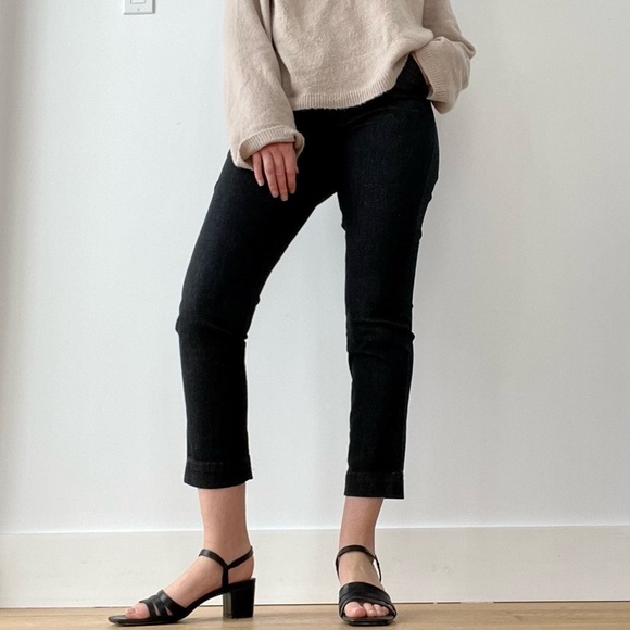 NWT UNITED COLORS OF BENETTON BLACK ANKLE SLIM CHINOS  TROUSERS- 2 - Picture 1 of 16